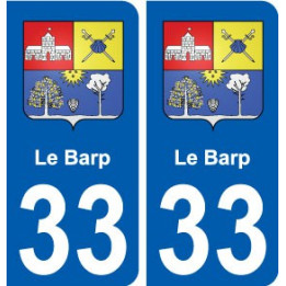 33 Le-Barp blason ville autocollant plaque stickers