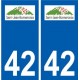 42 Saint-Jean-Bonnefonds logo ville autocollant plaque stickers