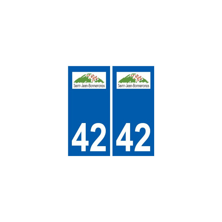 42 Saint-Jean-Bonnefonds logo ville autocollant plaque stickers