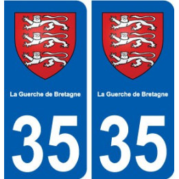 35 La Guerche-de-Bretagne blason autocollant plaque stickers ville