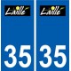 35 Laillé logo autocollant plaque stickers ville