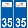 35 Montfort-sur-Meu logo autocollant plaque stickers ville