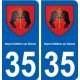 35 Noyal-Châtillon-sur-Seiche blason autocollant plaque stickers ville