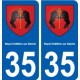 35 Noyal-Châtillon-sur-Seiche blason autocollant plaque stickers ville