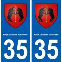 35 Noyal-Châtillon-sur-Seiche blason autocollant plaque stickers ville