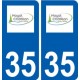 35 Noyal-Châtillon-sur-Seiche logo autocollant plaque stickers ville