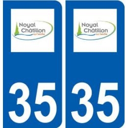 35 Noyal-Châtillon-sur-Seiche logo autocollant plaque stickers ville