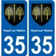 35 Noyal-sur-Vilaine blason autocollant plaque stickers ville