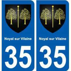 35 Noyal-sur-Vilaine blason autocollant plaque stickers ville