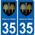 35 Noyal-sur-Vilaine blason autocollant plaque stickers ville