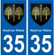 35 Noyal-sur-Vilaine blason autocollant plaque stickers ville