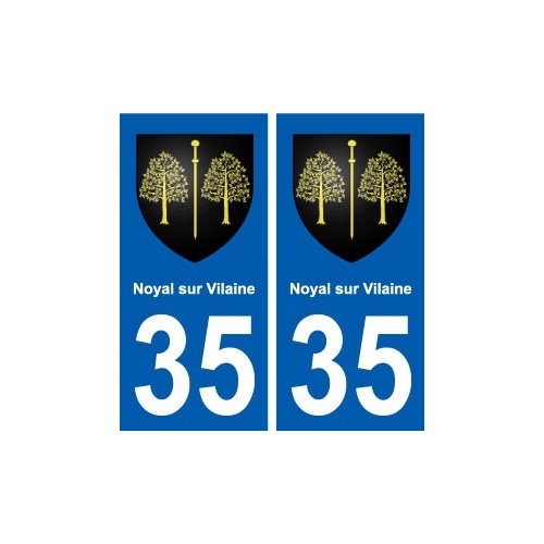 35 Noyal-sur-Vilaine blason autocollant plaque stickers ville