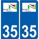 35 Noyal-sur-Vilaine logo autocollant plaque stickers ville