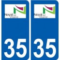 35 Noyal-sur-Vilaine logo autocollant plaque stickers ville