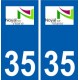 35 Noyal-sur-Vilaine logo autocollant plaque stickers ville