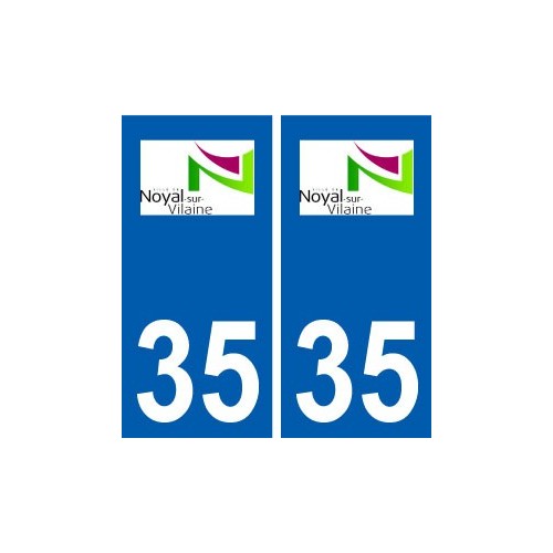 35 Noyal-sur-Vilaine logo autocollant plaque stickers ville