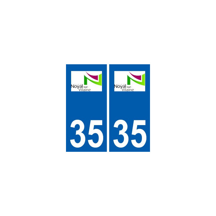 35 Noyal-sur-Vilaine logo autocollant plaque stickers ville