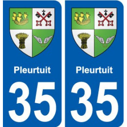 35 Pleurtuit blason autocollant plaque stickers ville