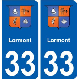 33 Lormont blason ville autocollant plaque stickers