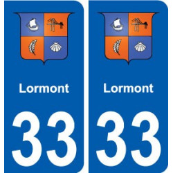 33 Lormont blason ville autocollant plaque stickers