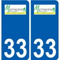 33 Marcheprime logo città adesivo, adesivo piastra