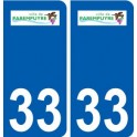 33 Parempuyre logo ville autocollant plaque stickers