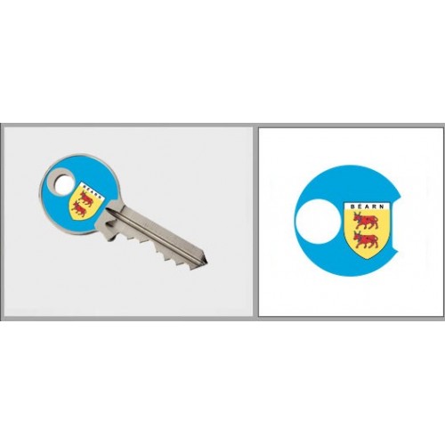 Sticker Clé Béarn adhésif autocollant