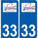 33 Pineuilh logo ville autocollant plaque stickers