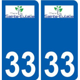 33 Sainte-Eulalie logo ville autocollant plaque stickers