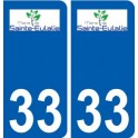 33 Sainte-Eulalie logo ville autocollant plaque stickers