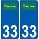 33 Saint-Loubès logo ville autocollant plaque stickers
