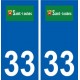 33 Saint-Loubès logo ville autocollant plaque stickers
