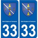 33 Saint-Sulpice-et-Cameyrac blason ville autocollant plaque stickers