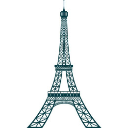 Tour eiffel paris autocollant stickers adhésif
