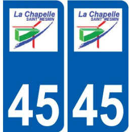 45 La Chapelle-Saint-Mesmin ville logo autocollant plaque