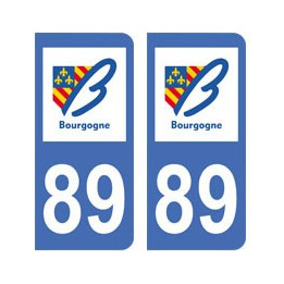 89 Yonne autocollant plaque