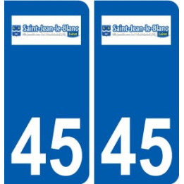 45 Saint-Jean-le-Blanc logo ville autocollant plaque stickers