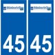 45 Saint-Jean-le-Blanc logo ville autocollant plaque stickers