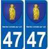 47 Sainte-Livrade-sur-Lot blason autocollant plaque stickers ville