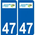 47 Sainte-Livrade-sur-Lot logo autocollant plaque stickers ville