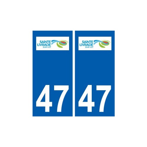 47 Sainte-Livrade-sur-Lot logo autocollant plaque stickers ville