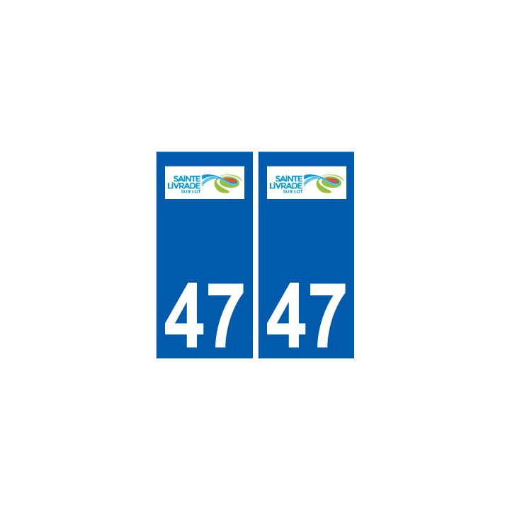 47 Sainte-Livrade-sur-Lot logo autocollant plaque stickers ville
