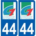 44 Grandchamps-des-Fontaines logo ville autocollant plaque stickers