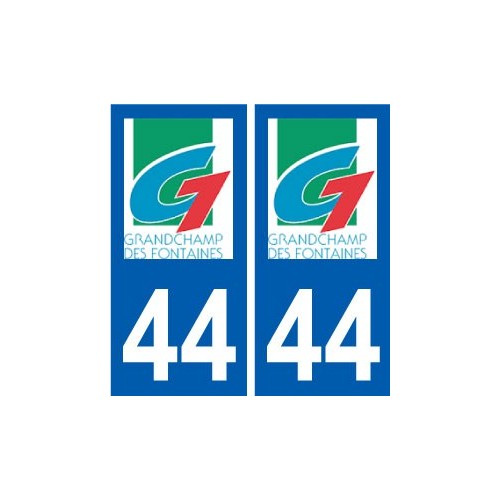44 Grandchamps-des-Fontaines logo ville autocollant plaque stickers