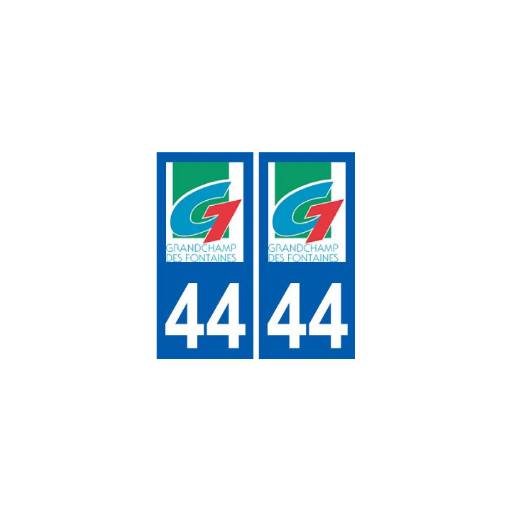 44 Grandchamps-des-Fontaines logo ville autocollant plaque stickers