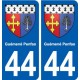 44 Guémené-Penfao blason ville autocollant plaque stickers