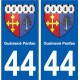 44 Guémené-Penfao blason ville autocollant plaque stickers
