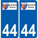 44 Guémené-Penfao logo ville autocollant plaque stickers