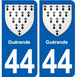 44 Guérande blason ville autocollant plaque stickers