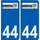 44 Guérande logo ville autocollant plaque stickers